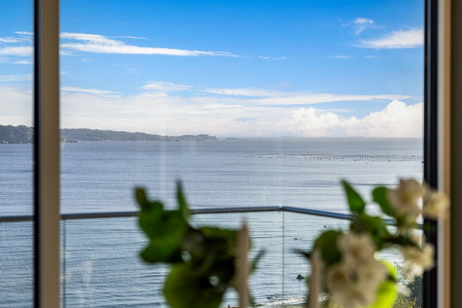 Utsikten strekker seg hele veien til Svenner fyr og man kan følge båttrafikken inn til Larvik. Galleribilde