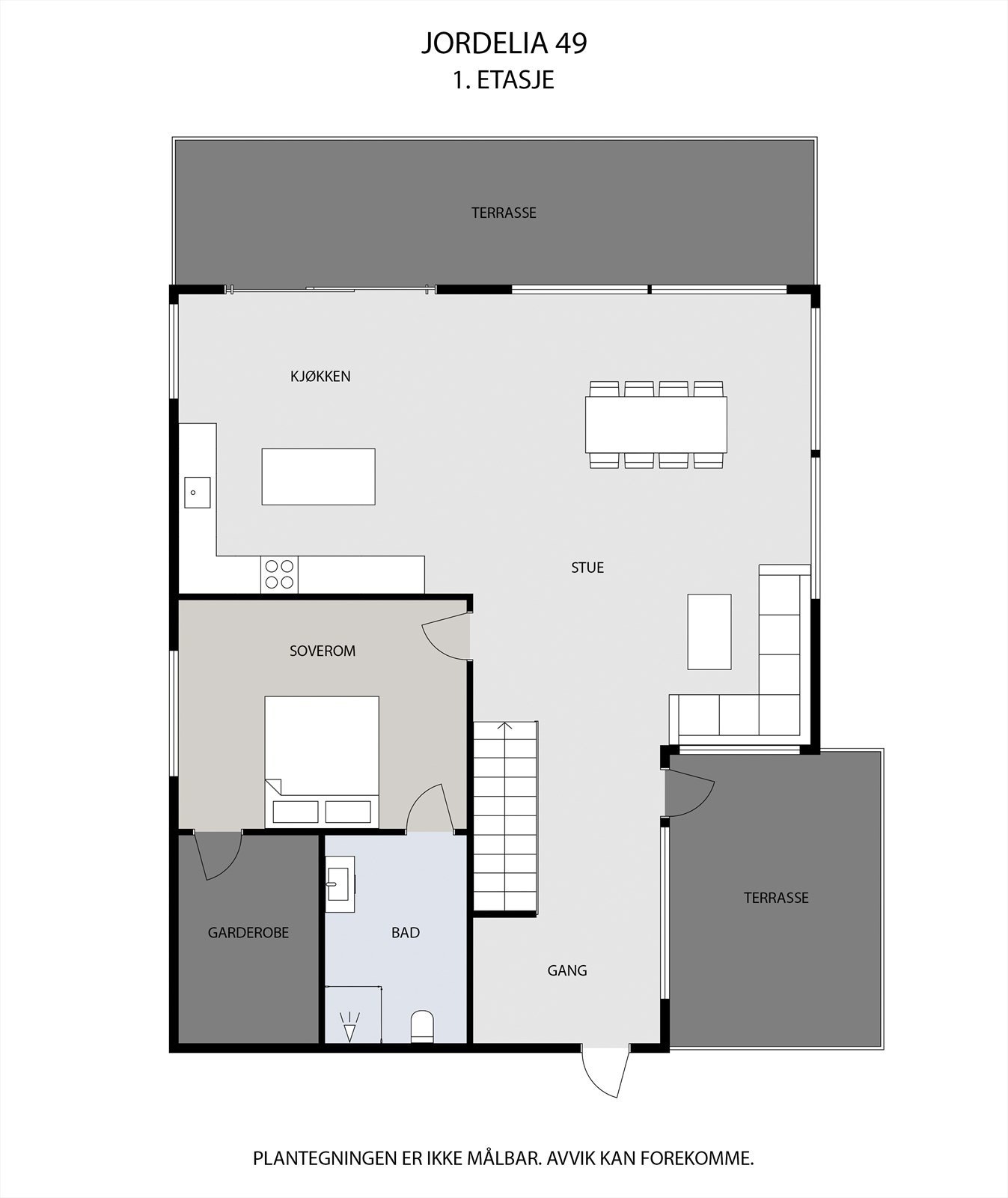 Plantegning - 1ETG Galleribilde