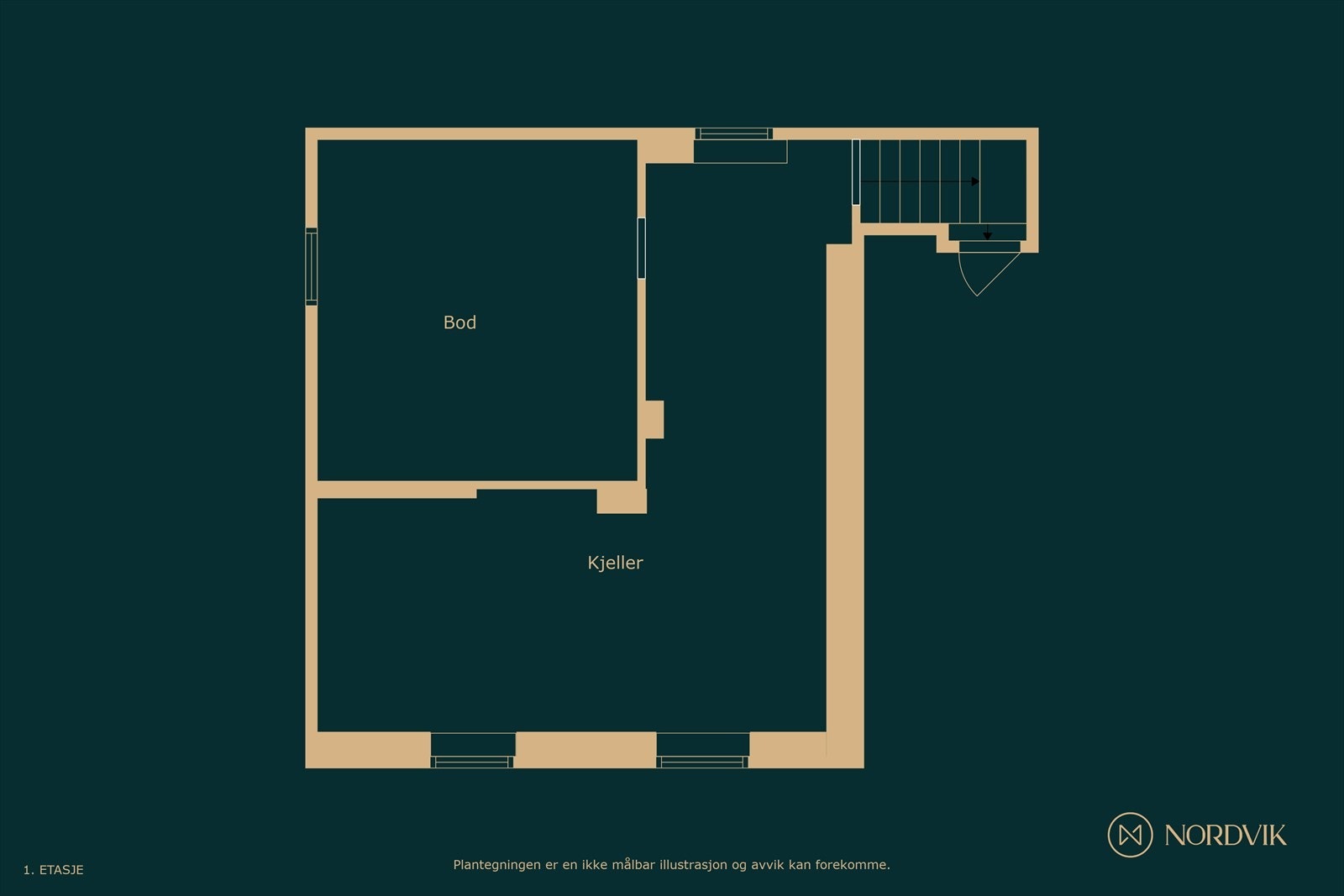 Plantegning kjeller Galleribilde