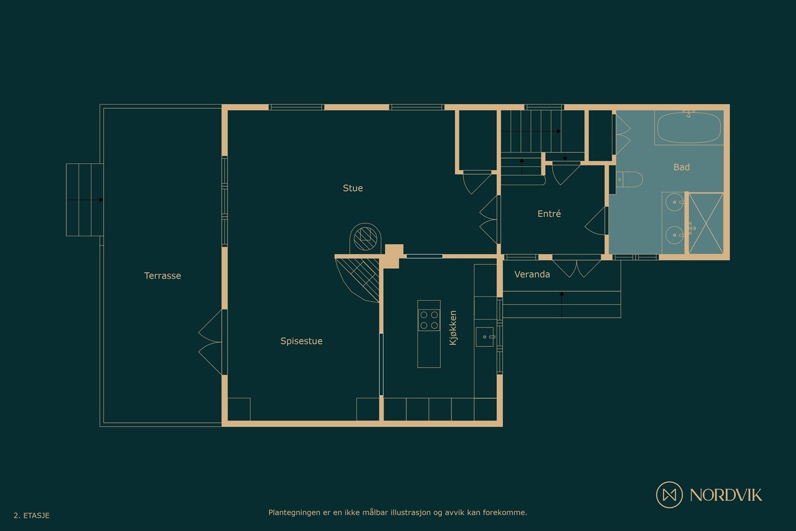 Plantegning hovedetasje Galleribilde