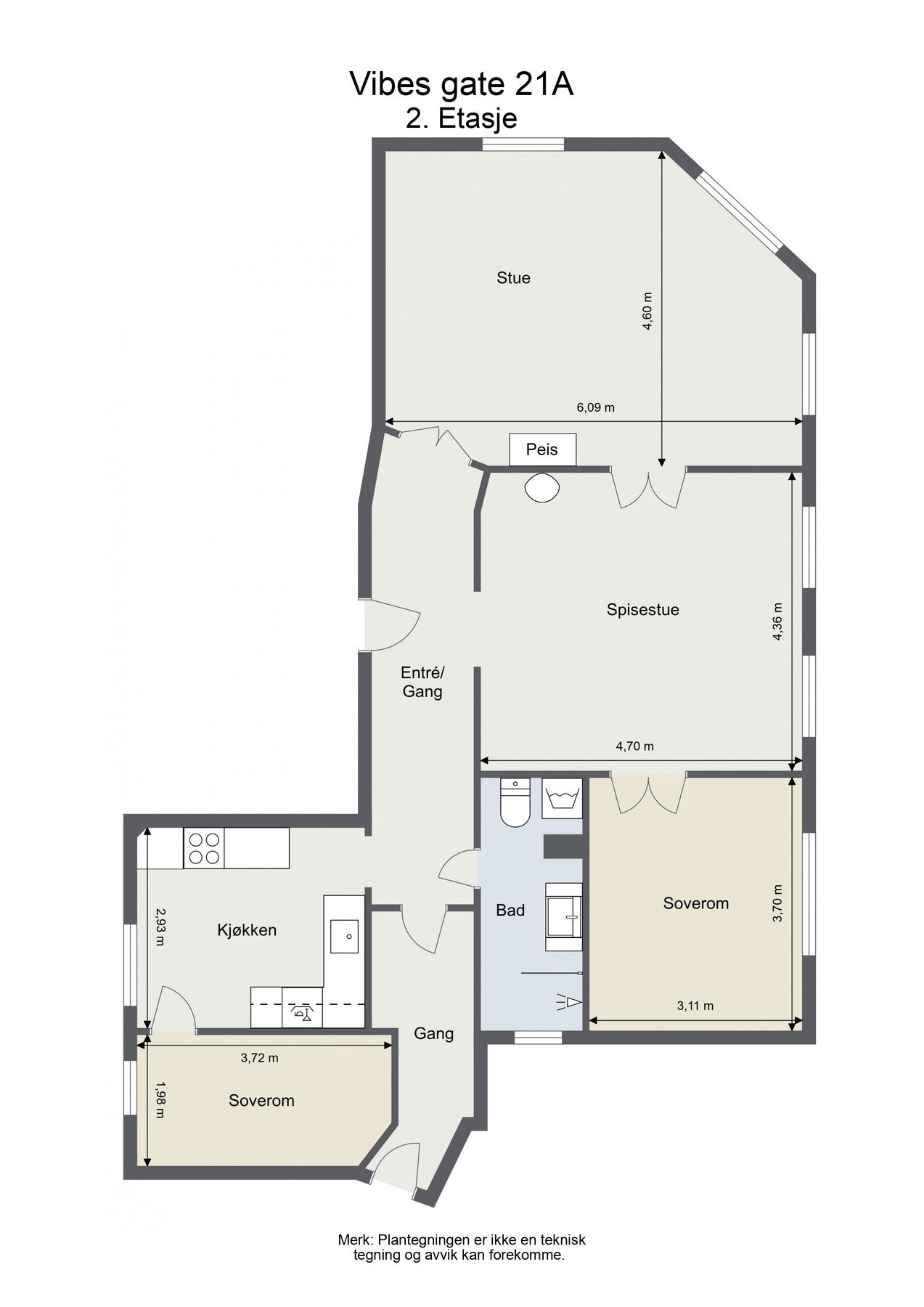 Plantegning. Galleribilde