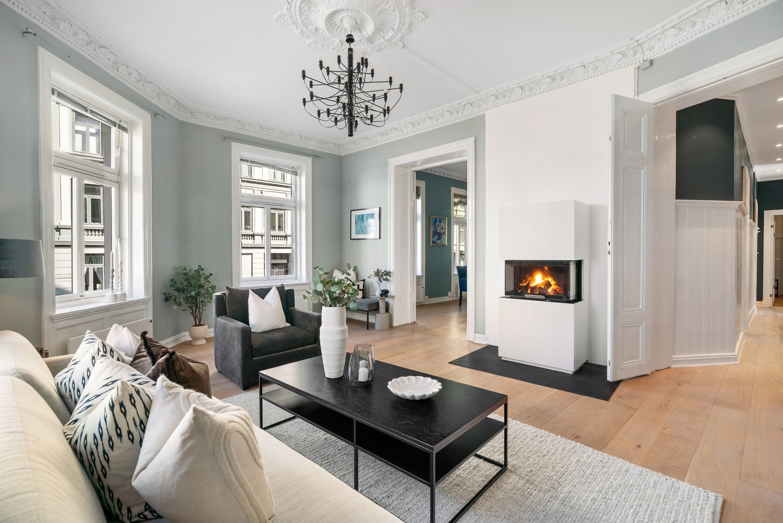 Velkommen til Vibes gate 21A - Elegant og klassisk 4-roms i ærverdig 1890-bygård på Majorstuen. Galleribilde