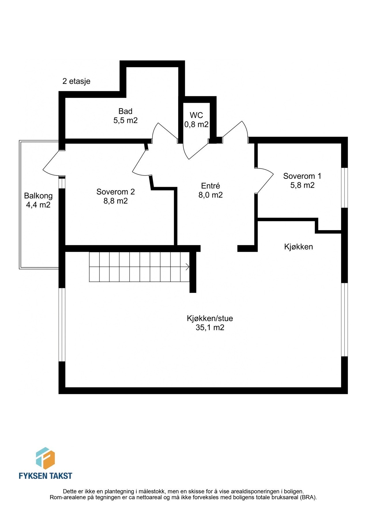 Planskisse 2.etasje. Galleribilde