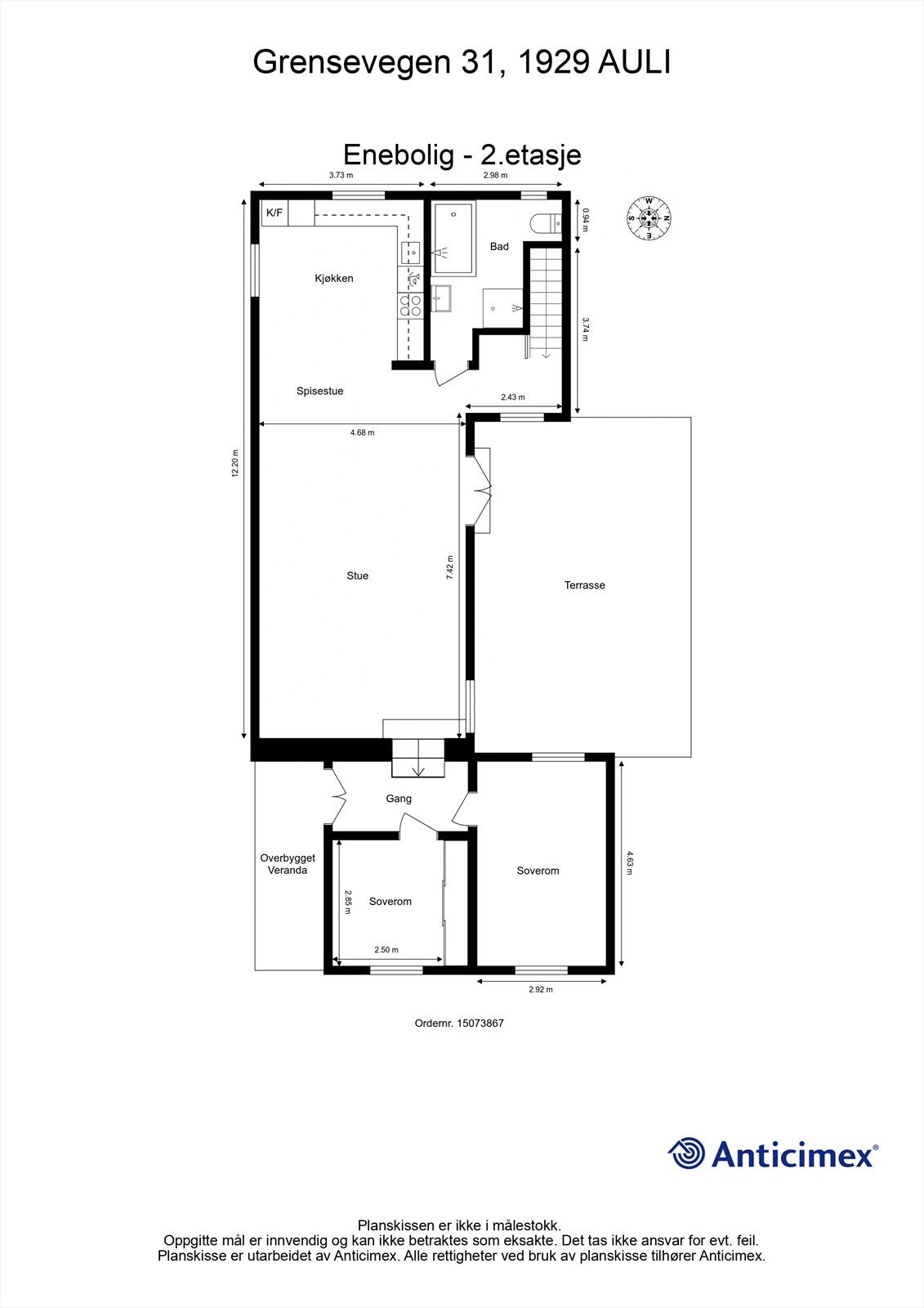 Plantegning - 2.etasje. Galleribilde