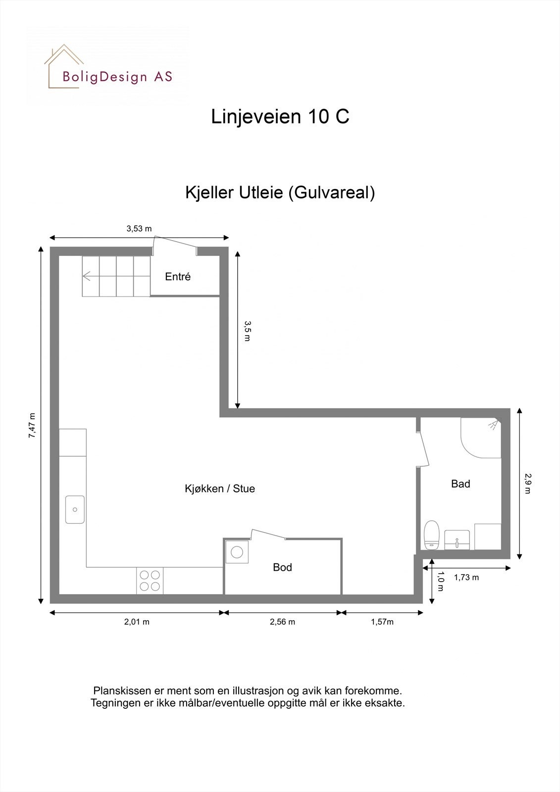 - Planskisse Utleiedel - Galleribilde