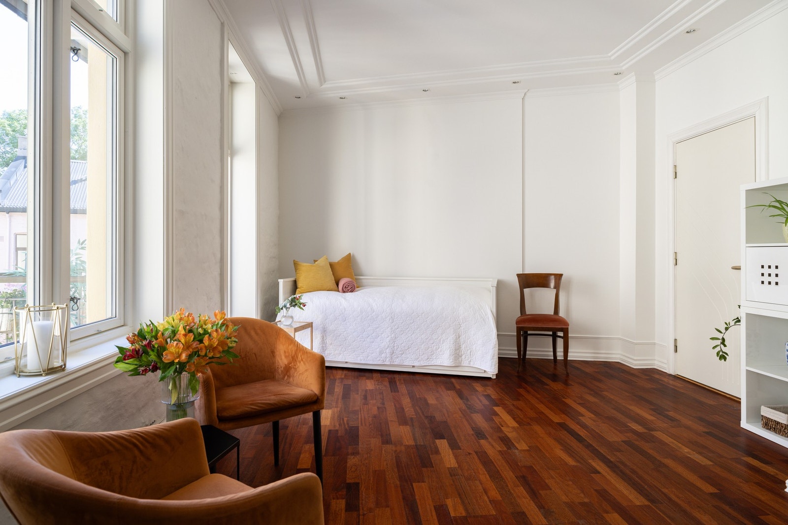 Vinduene i hybeldelen er fra 2018. Galleribilde