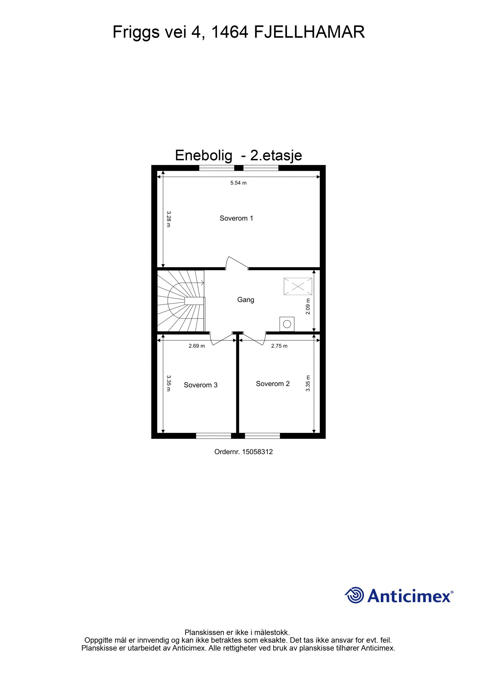 Planskisse 2. etasje. Galleribilde