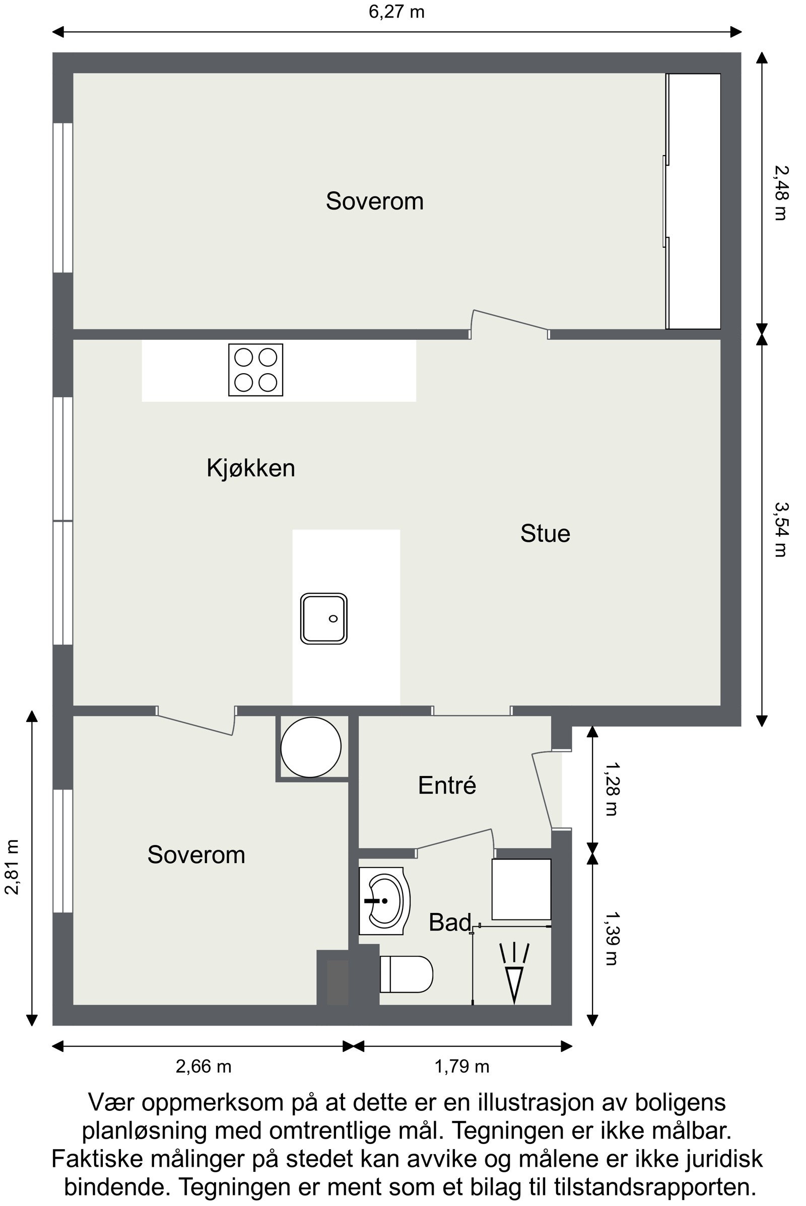 Plantegning Galleribilde