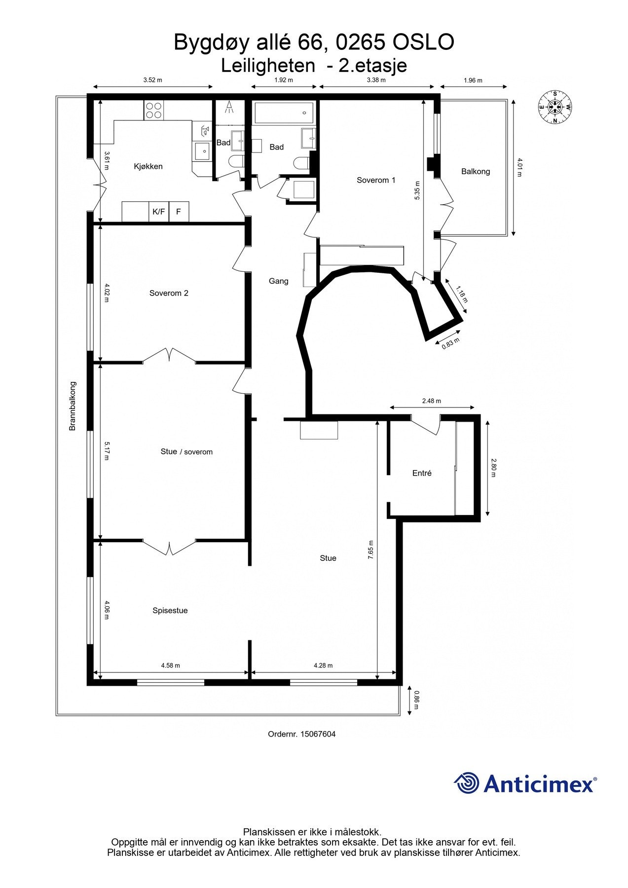 Plantegning Galleribilde