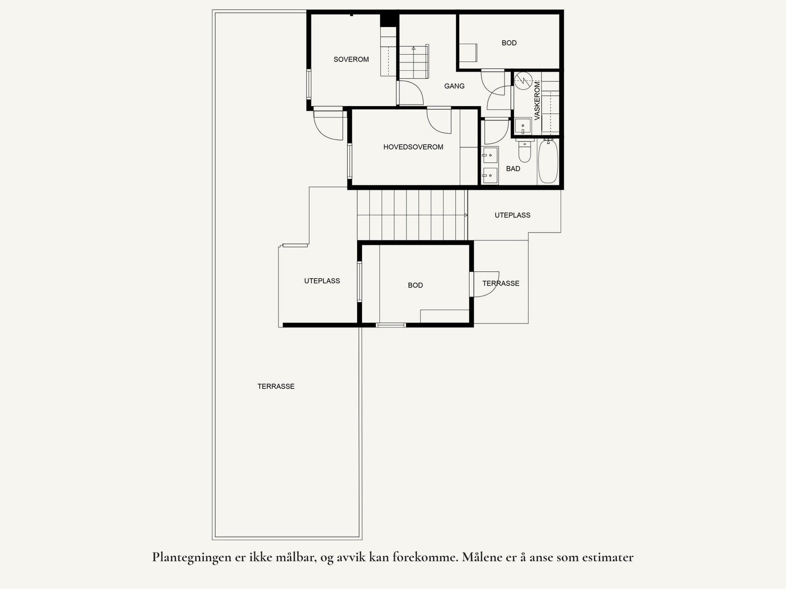Planløsning underetasje. Galleribilde