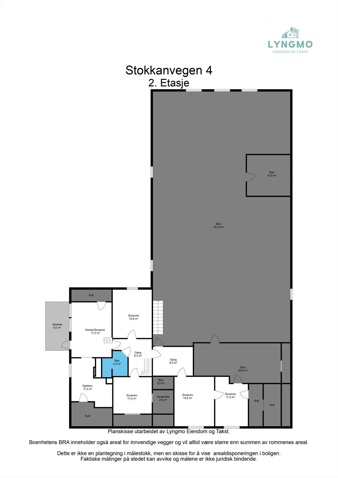 Planskisse 2. etasje Galleribilde