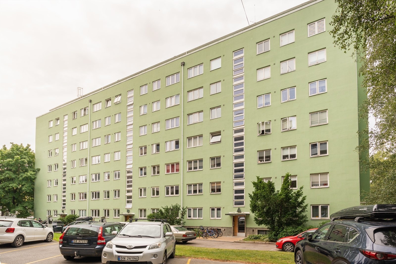 Fasade og balkonger ble renovert 2019, av andre større vedlikeholdsarbeider ble rør fornyet 2010 Galleribilde