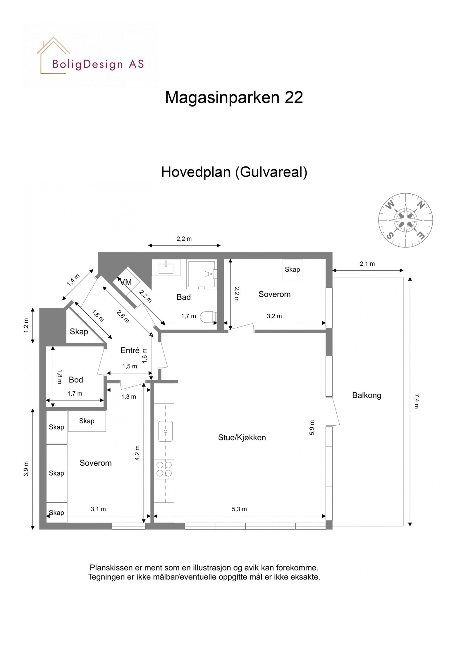 Plantegning. Galleribilde