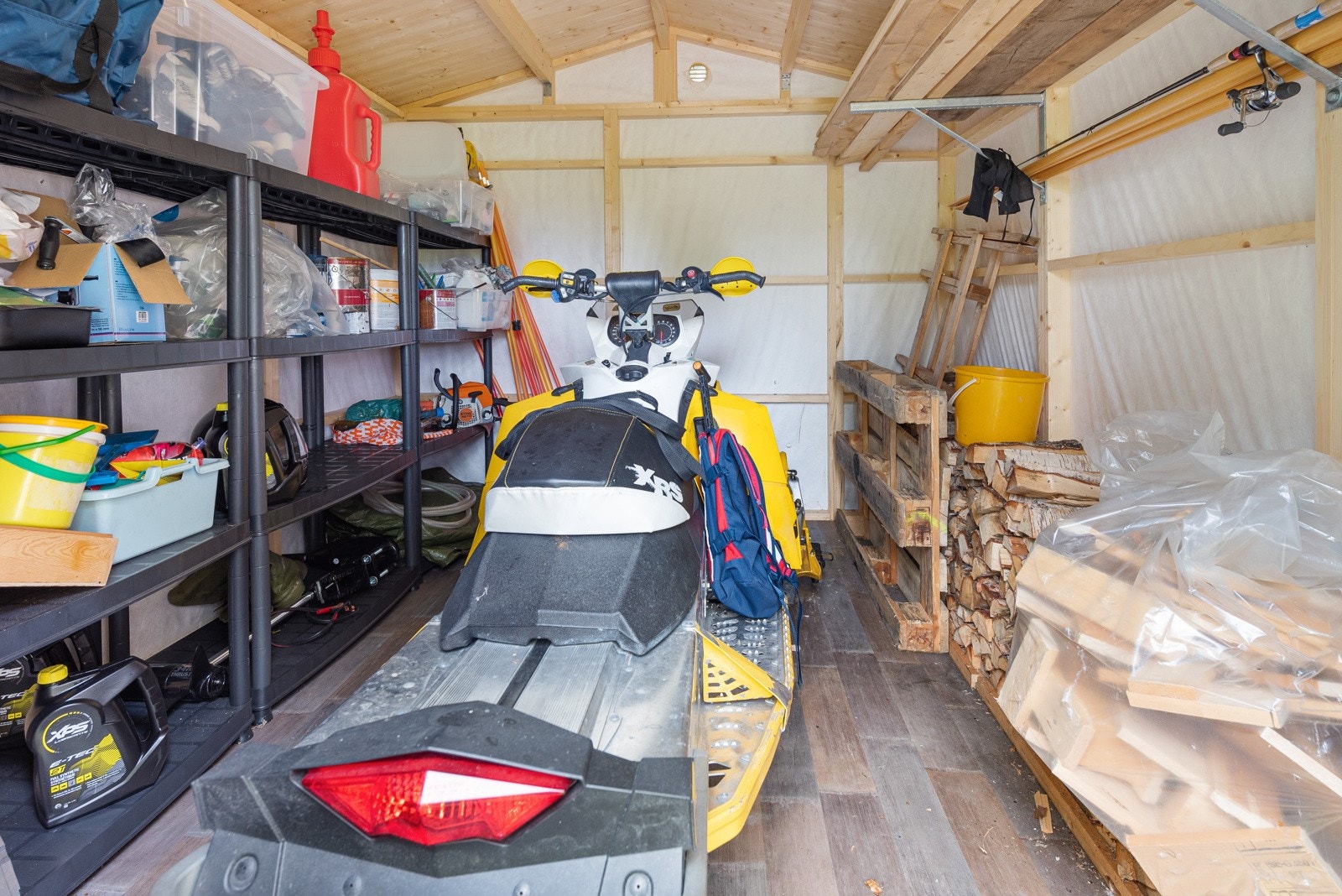 Boden brukes bl.a. til scootergarasje Galleribilde