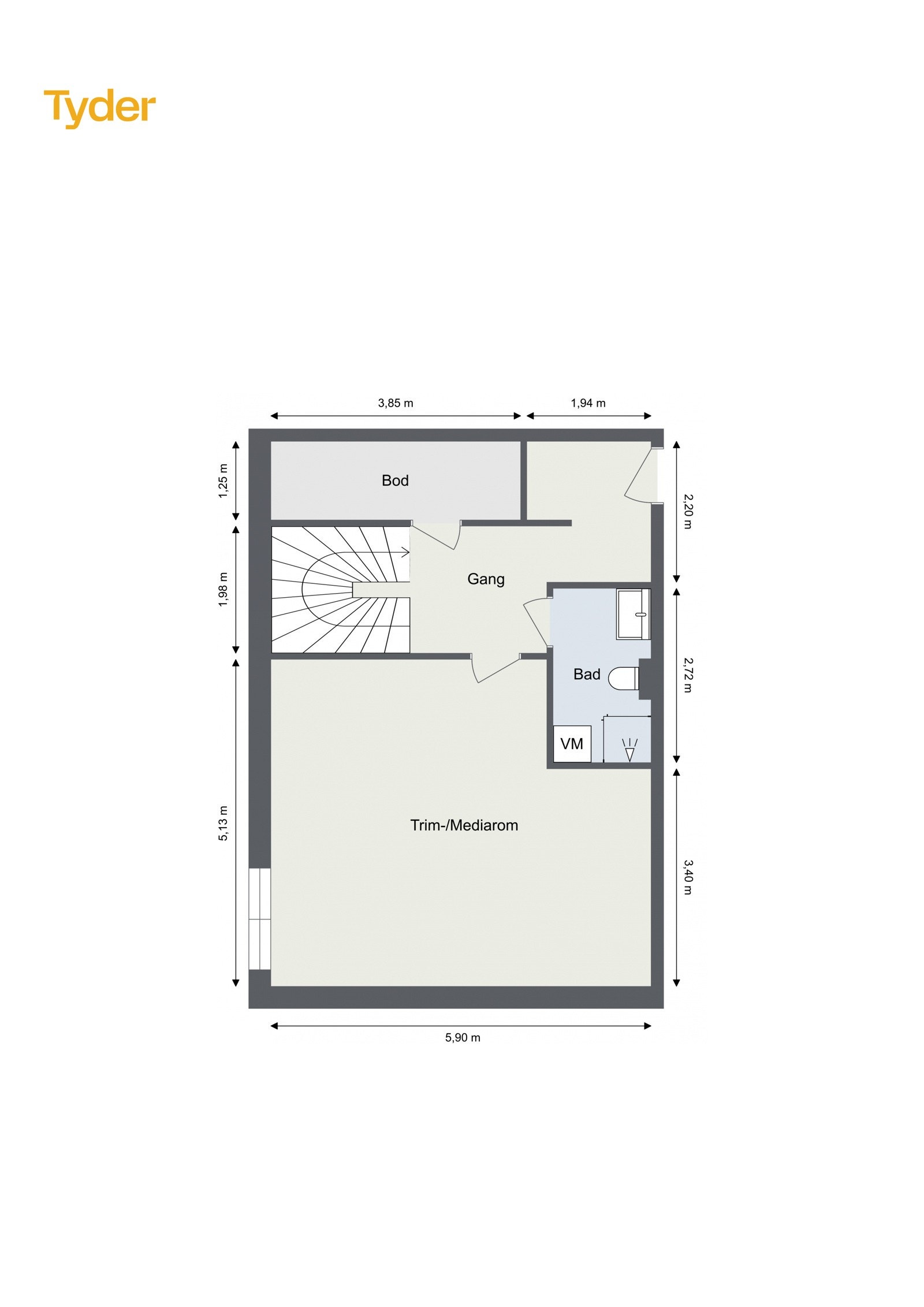Plantegning kjeller Galleribilde