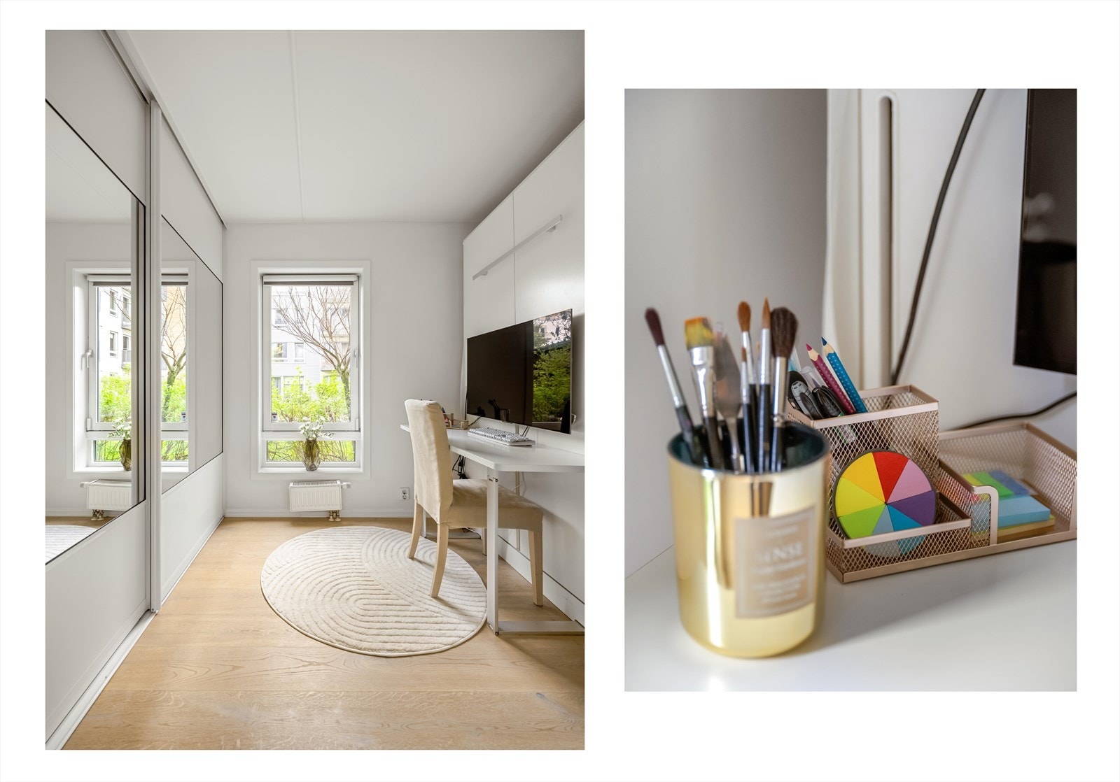 Her har du også en stor og arealeffektiv garderobeløsning. Galleribilde