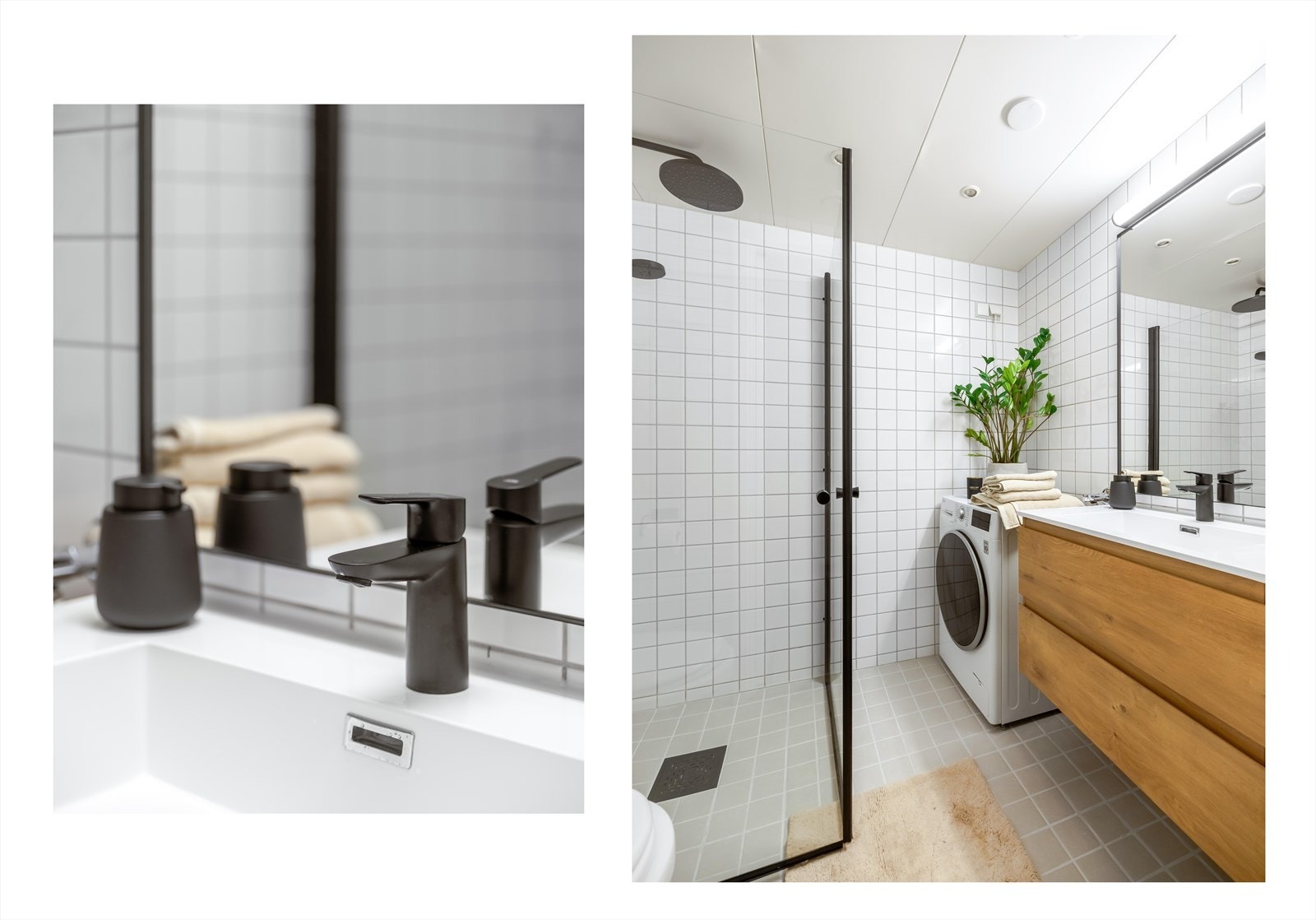 Det er også opplegg for vaskemaskin. Galleribilde