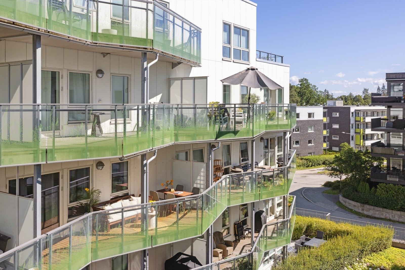 Leiligheten ligger i et støyfritt nabolag. Galleribilde