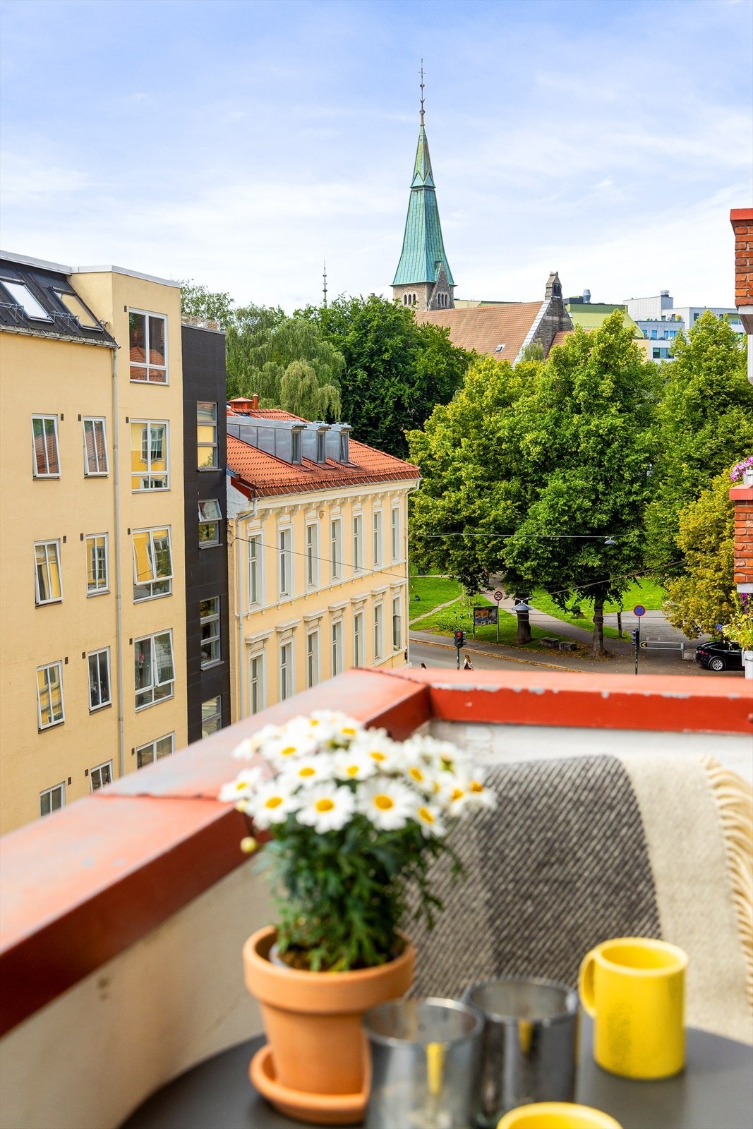 Utsikt mot Stensparken. Galleribilde