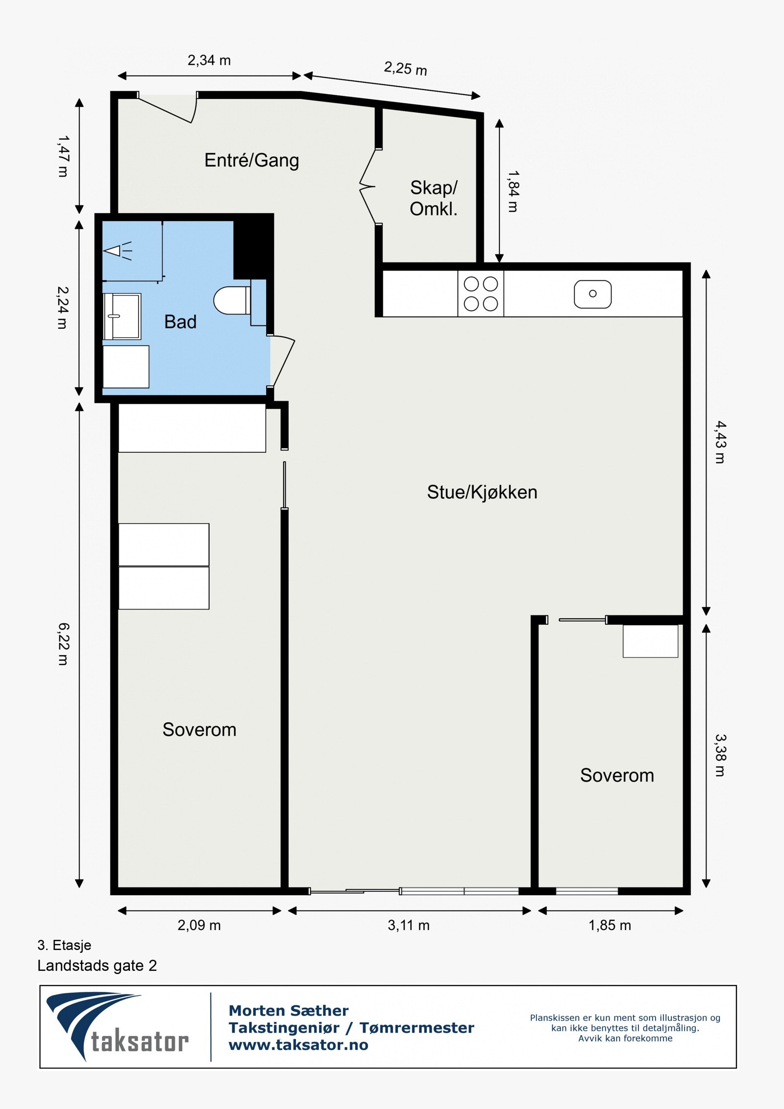 Plantegning Galleribilde