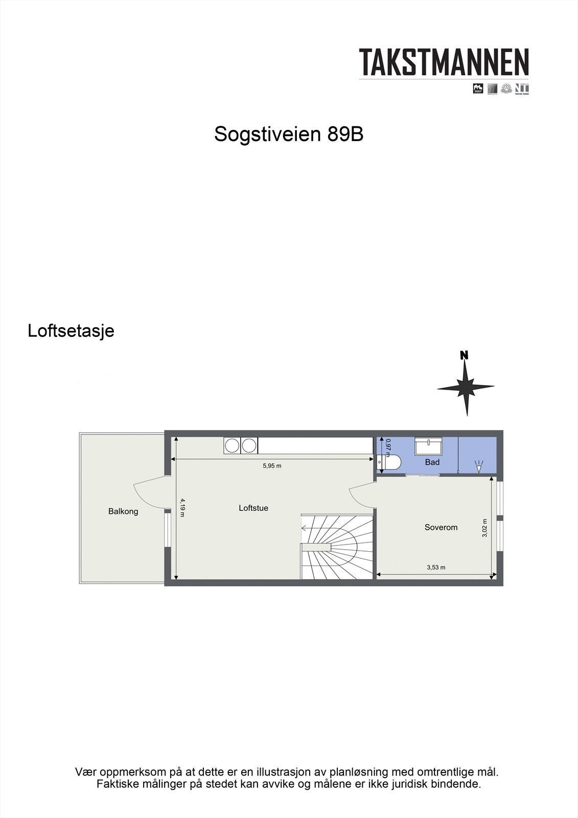 Plantegning 2. etasje Galleribilde