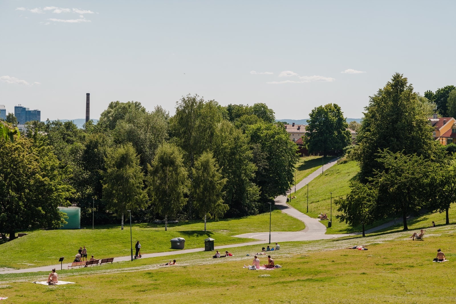Like nedenfor finner man Myraløkka med utsikt, flotte grøntområder og gangveier langs Akerselva. Galleribilde