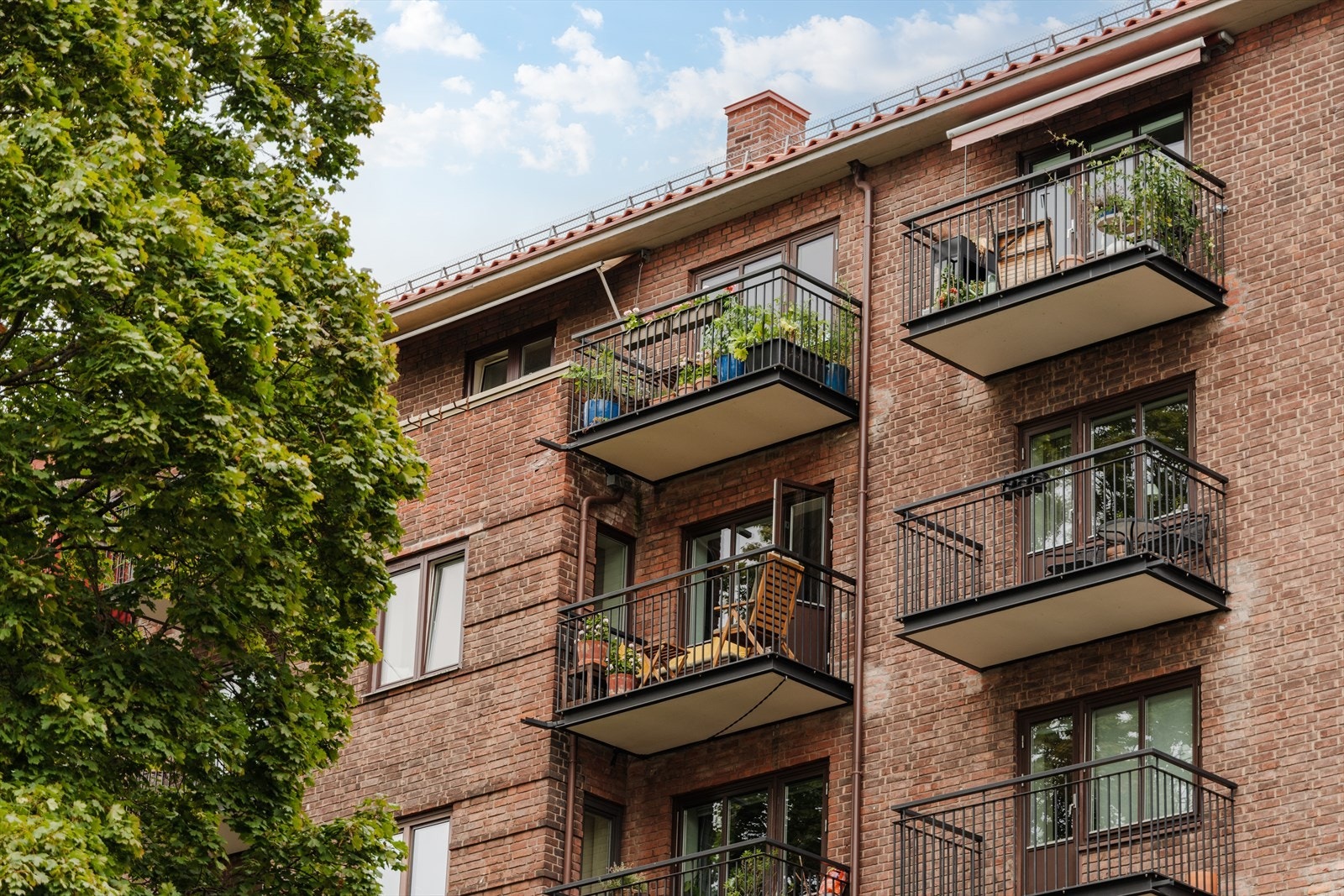 Her bor man høyt og fritt, uten særlig innsyn. Galleribilde