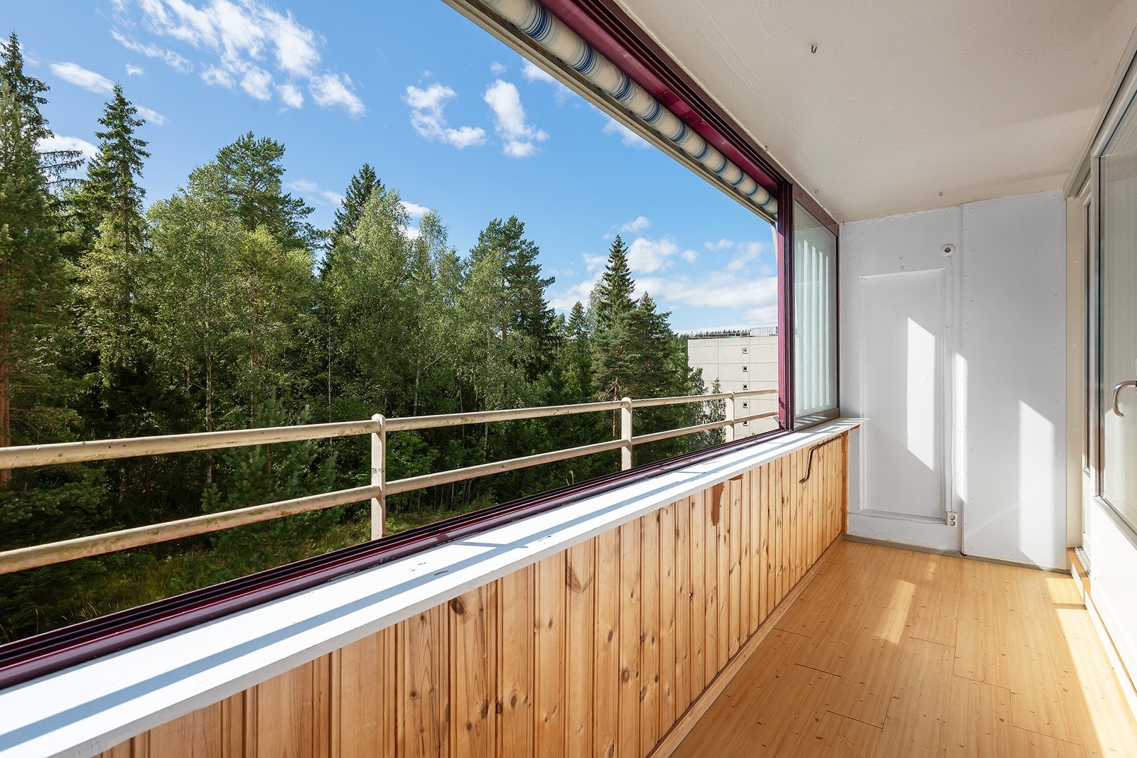 Balkongen har en usjenert og skjermet beliggenhet Galleribilde