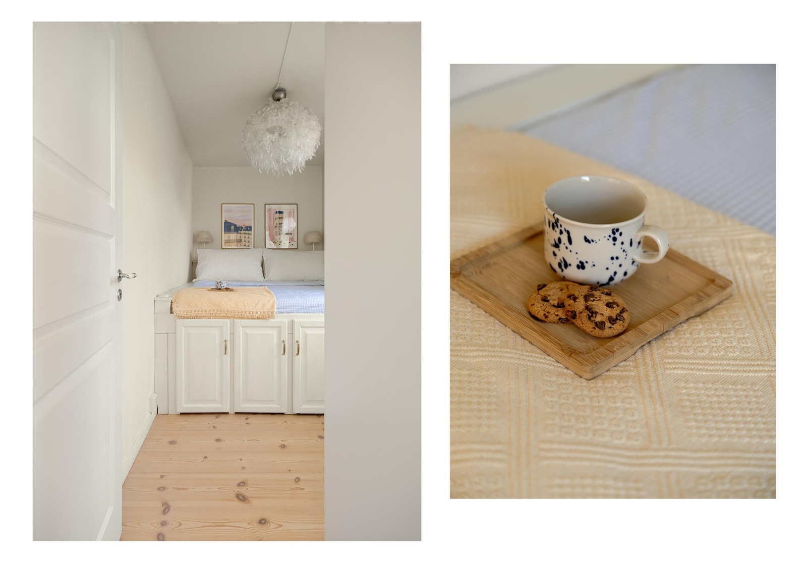 Videre inn fra stuen finner vi leilighetens soverom. Galleribilde