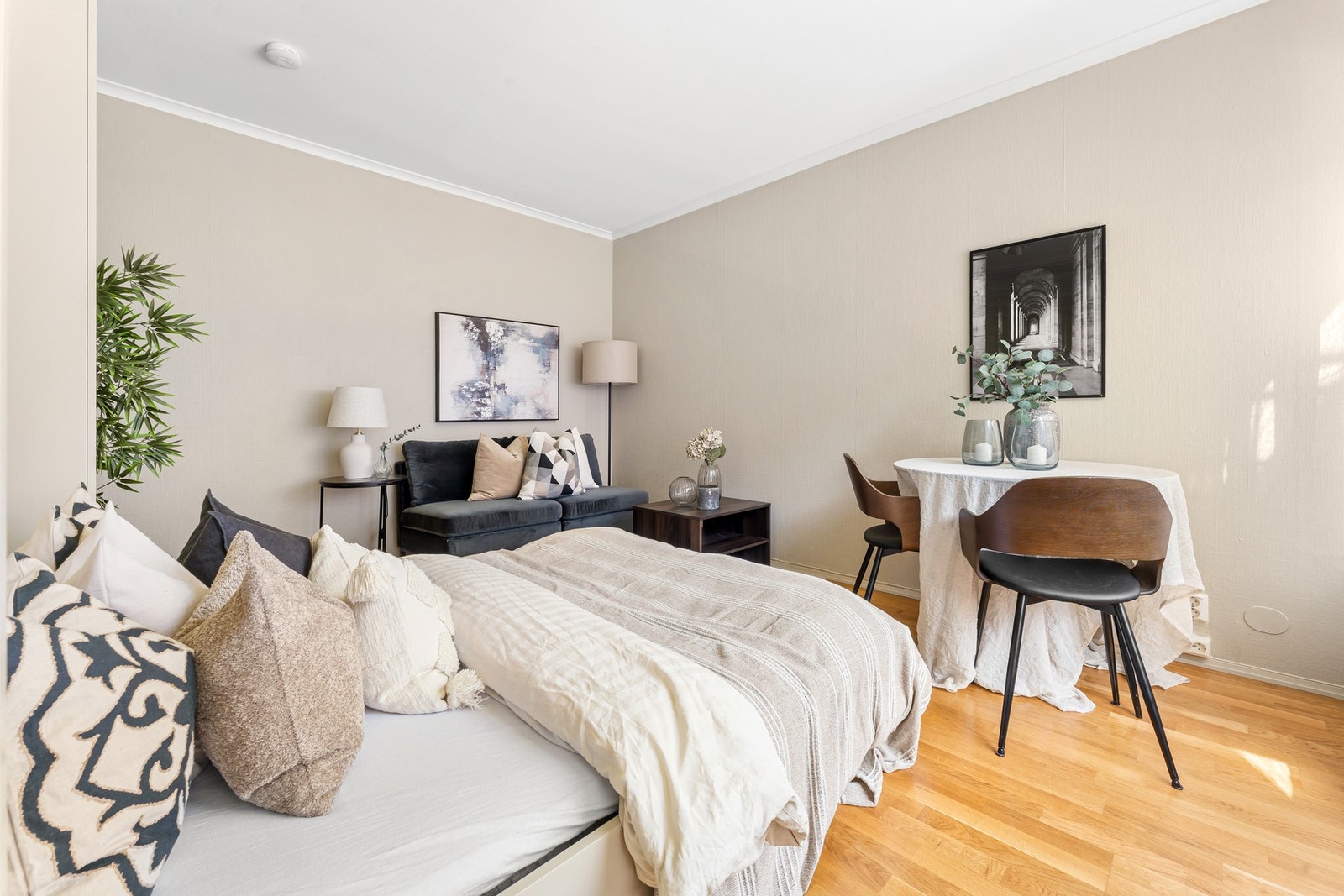 Det er god plass til å innrede i ulike soner. Galleribilde