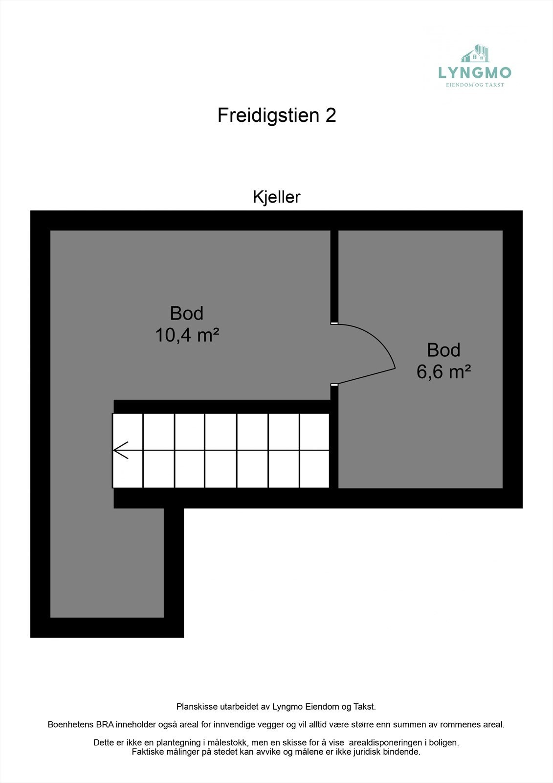 Planskisse kjeller. Galleribilde