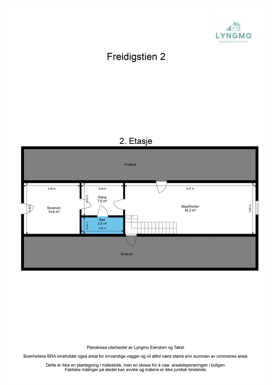 Planskisse 2. etasje. Galleribilde