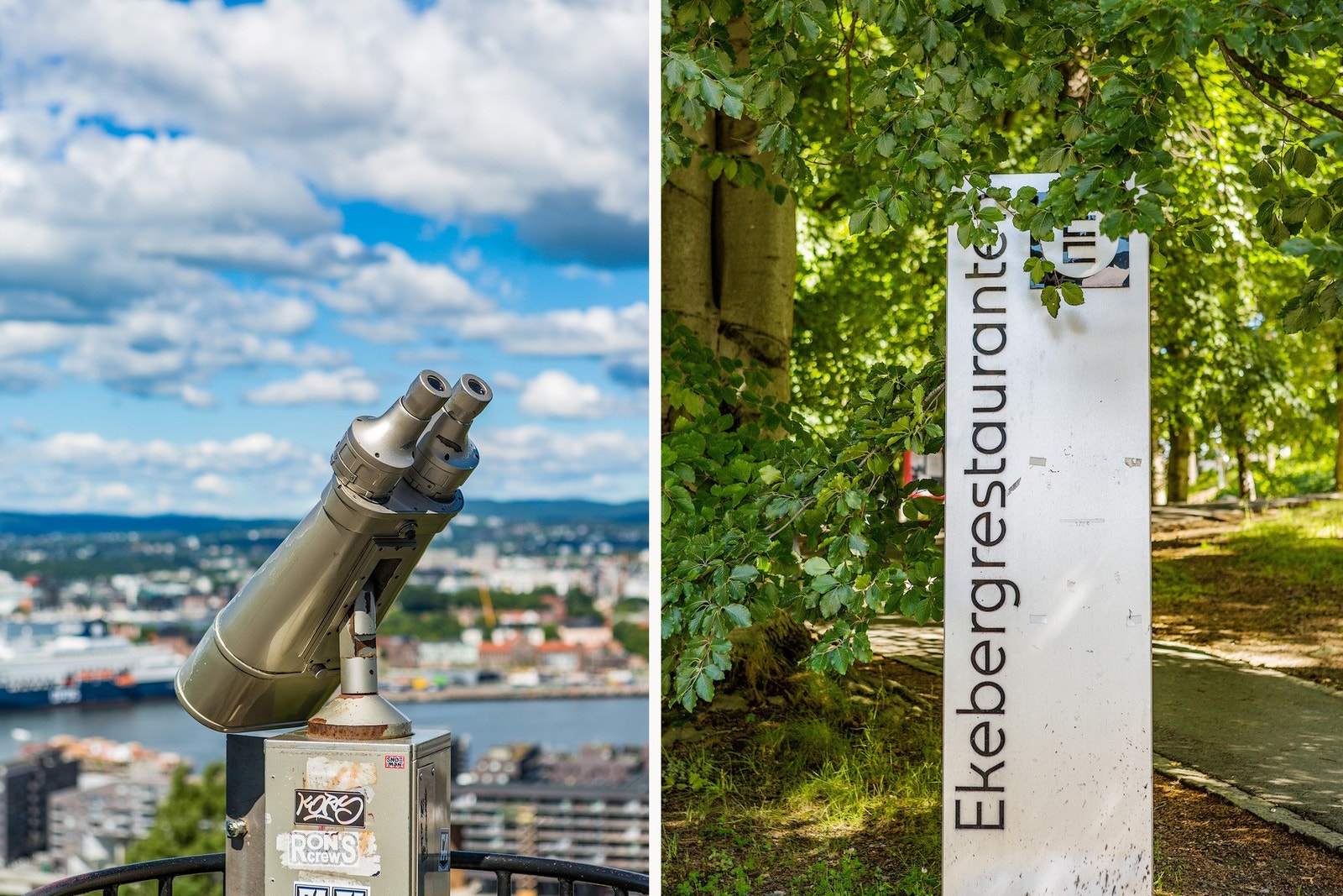 I nærheten her finner man Ekeberg restauranten og Ekebergparken hvor det er flere utsiktspunkter man kan nyte den spektakulære panoramautsikten over hele Oslo Galleribilde