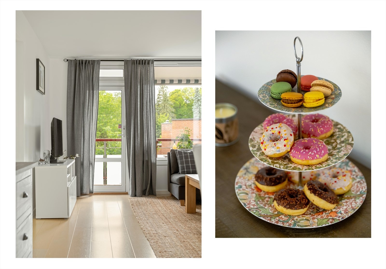Fra stuen er det utgang til boligens største balkong på hele 8 m². Galleribilde