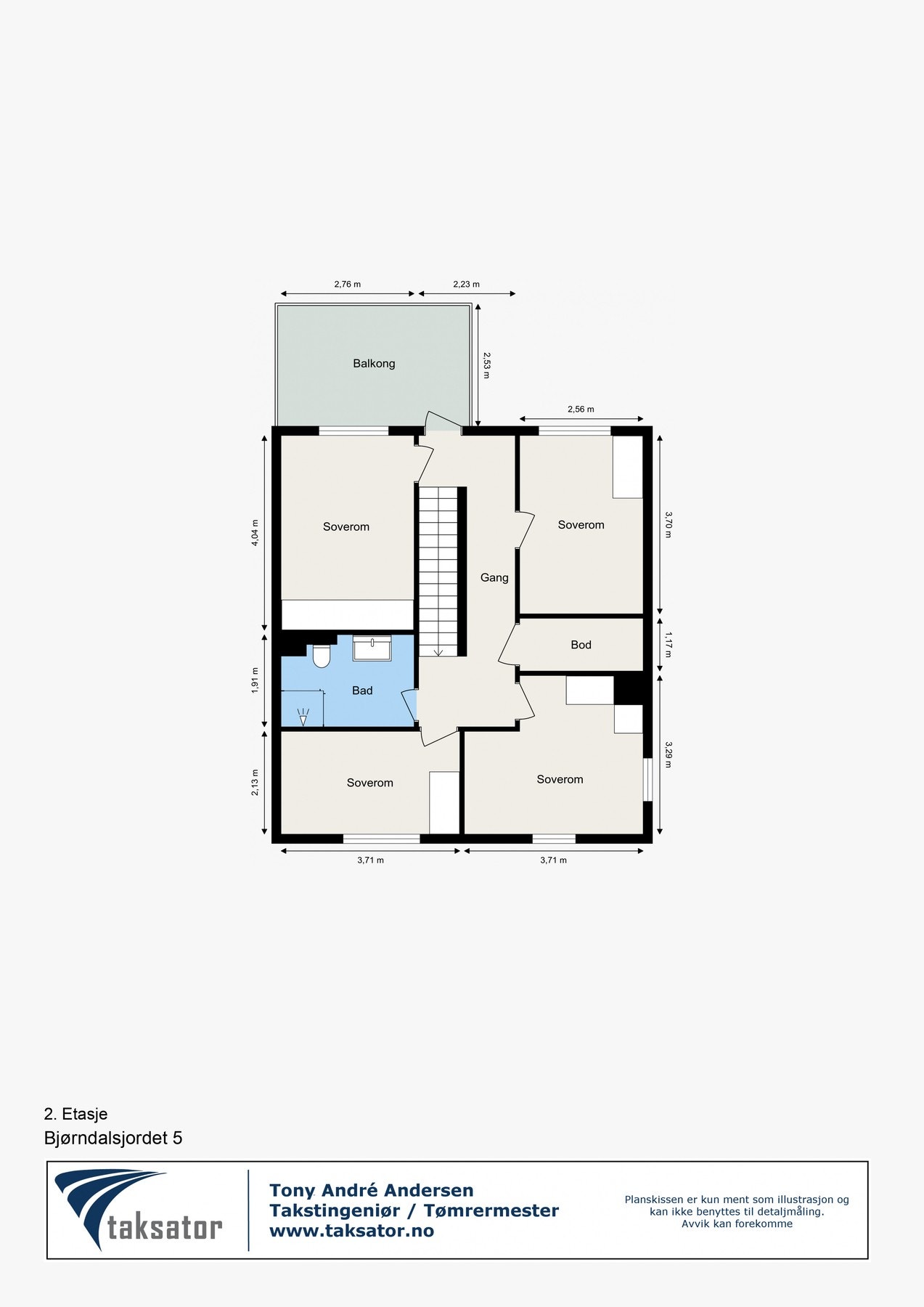 Plantegning 2. etasje Galleribilde