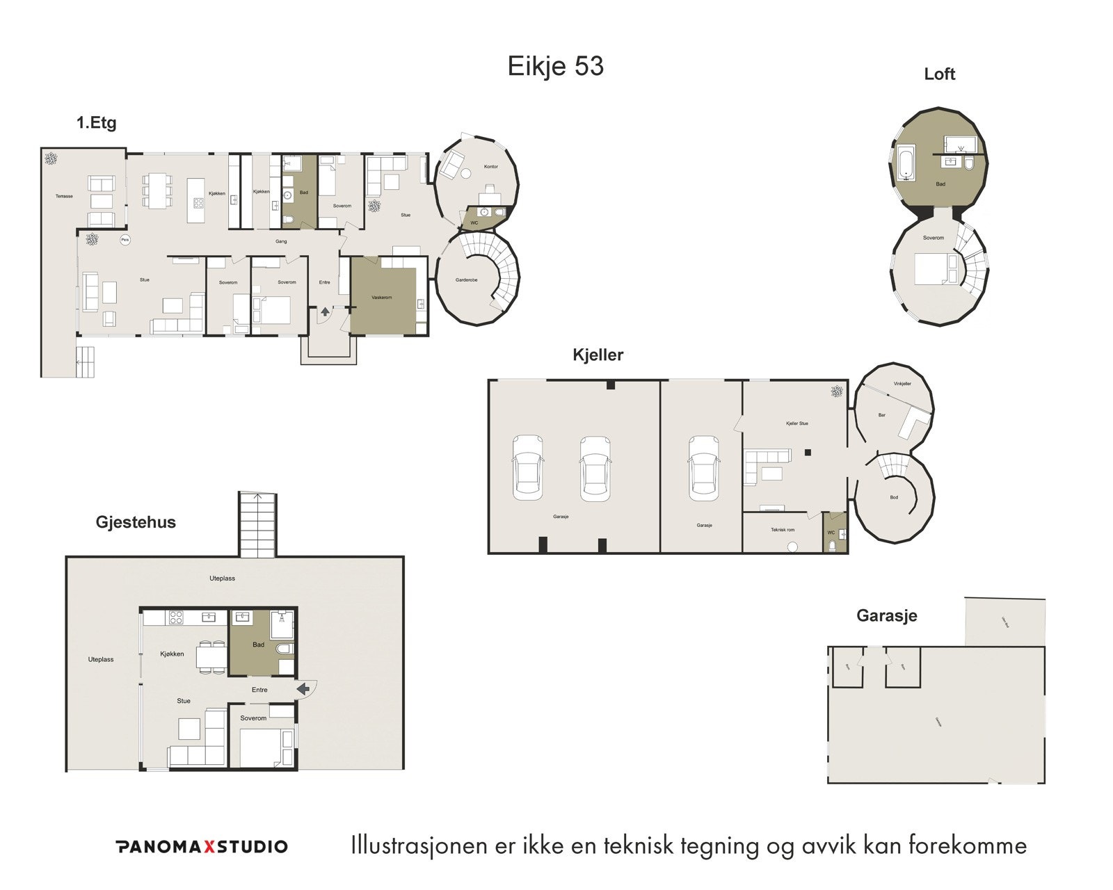 Plantegning. Galleribilde