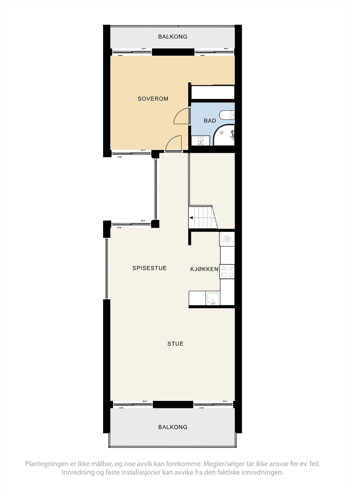 Plantegning 2 etg. Galleribilde