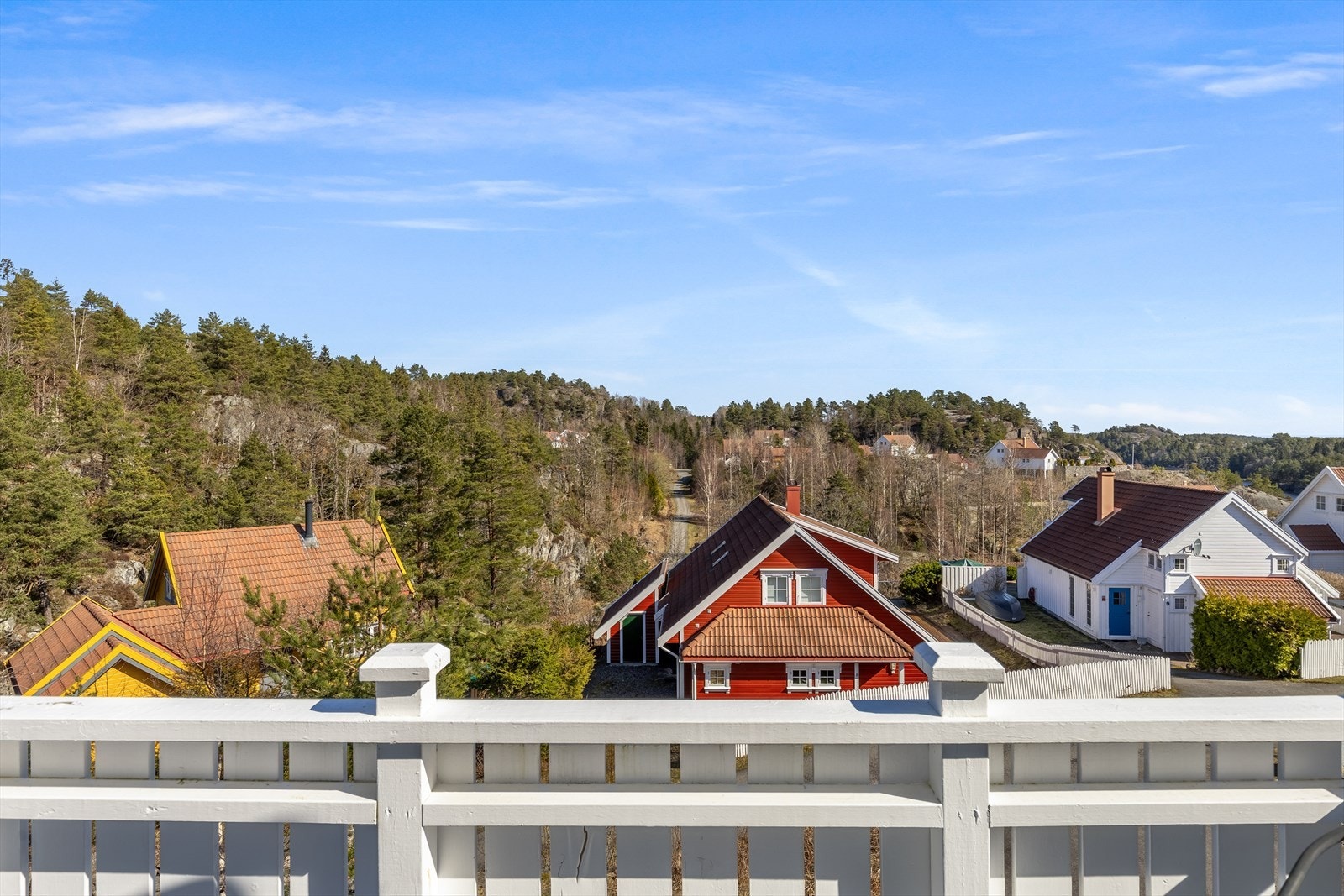 Utsikt fra balkong Galleribilde