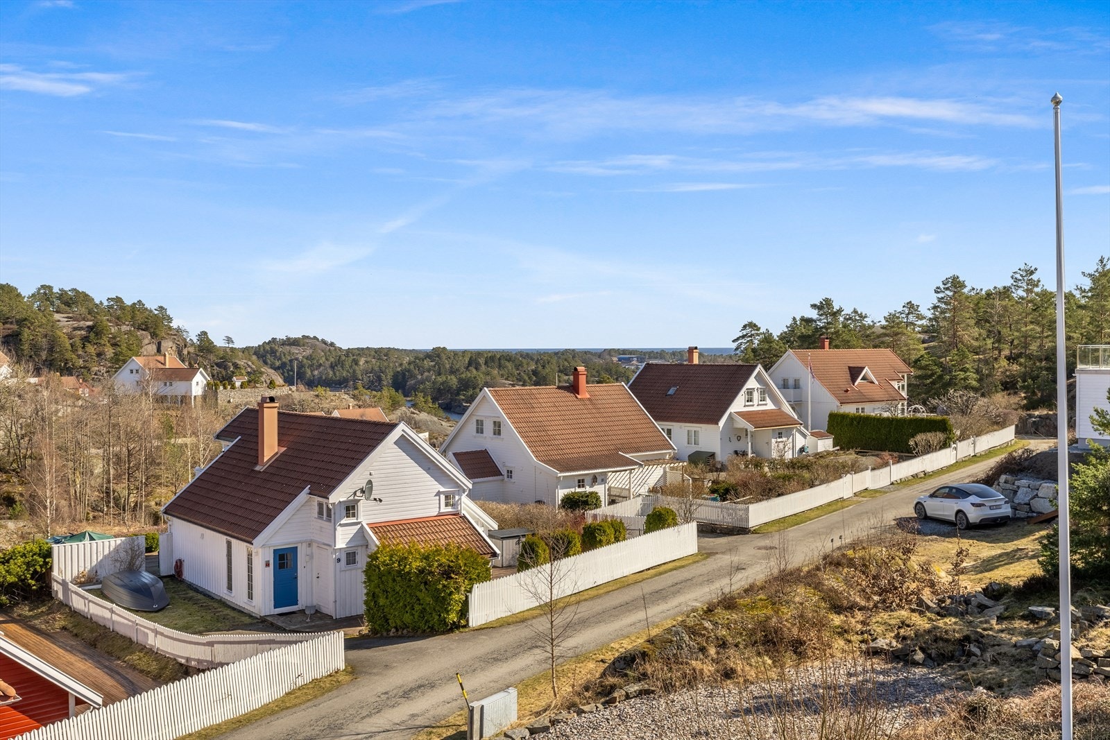 Utsikt fra balkong Galleribilde