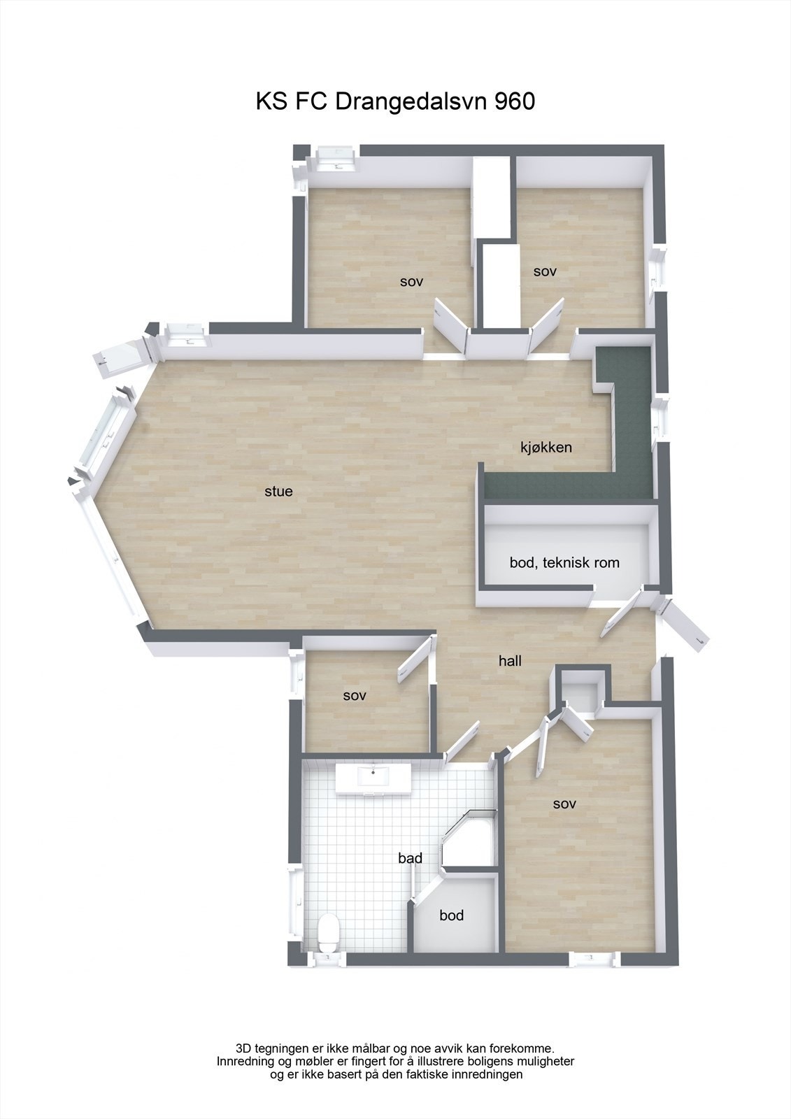 Plantegning Galleribilde