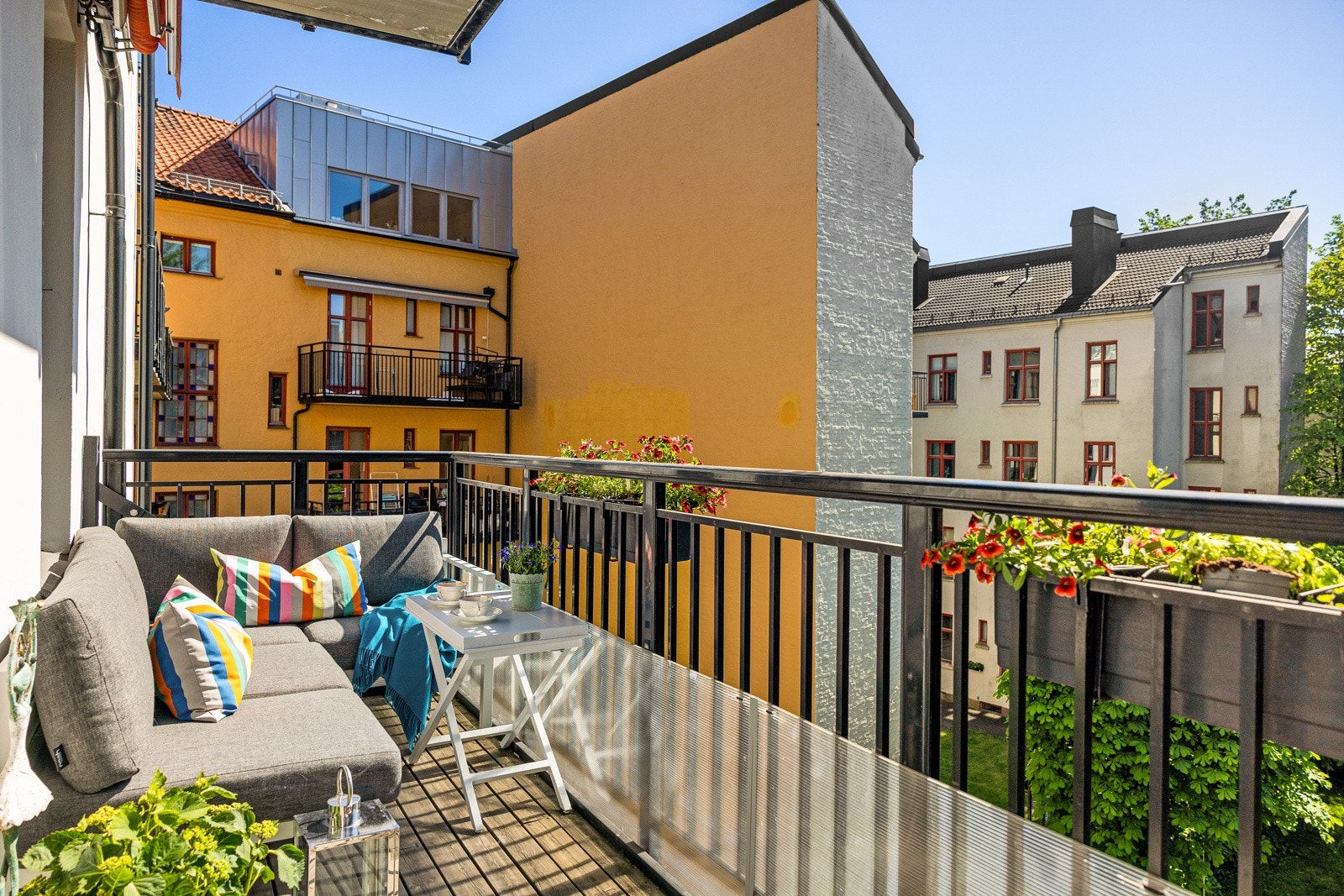 Balkongen er på 7,5 m² og vender mot rolige og idylliske grøntarealer. Galleribilde