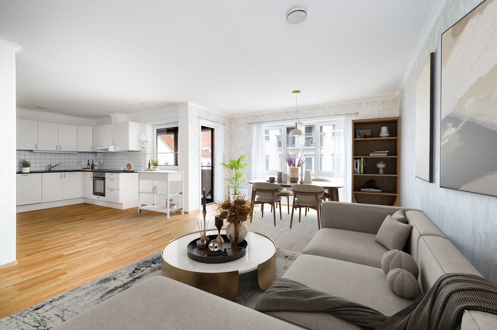 Eiendomsmegler1 ved Hanne Holmberg presenterer Lundegata 14 (digital styling) Galleribilde