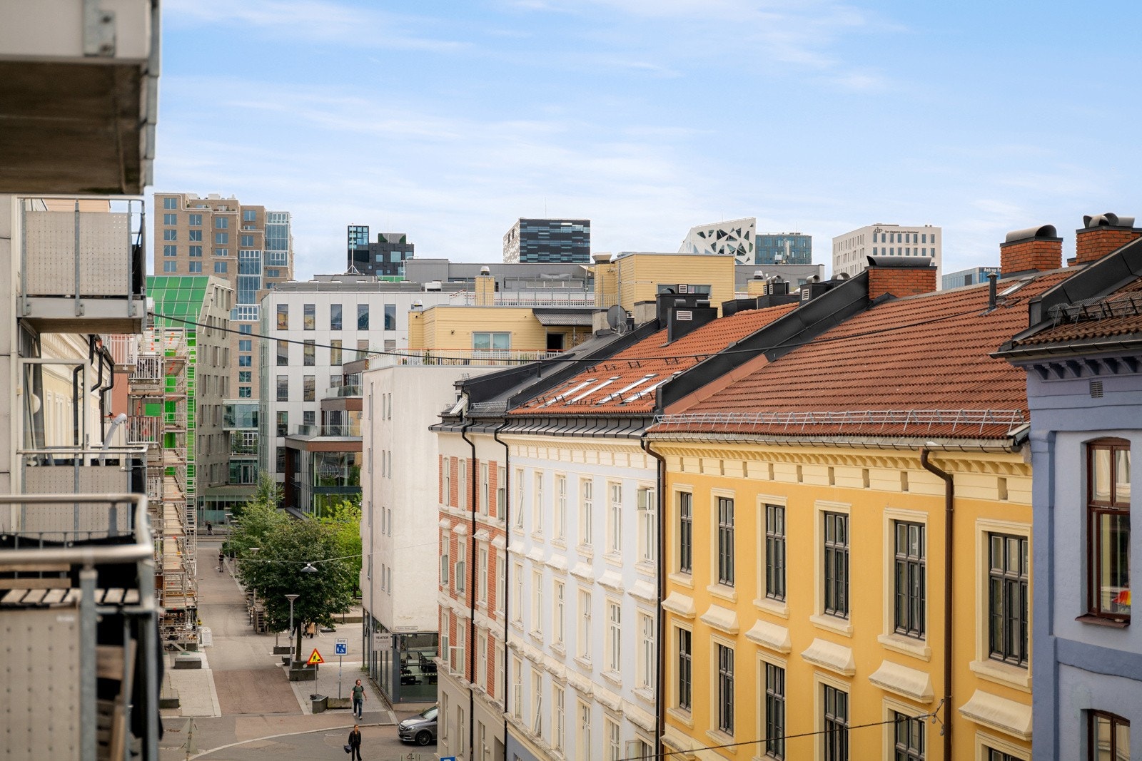 Hyggelig utsyn over nabolaget og nedover mot Barcode. Galleribilde