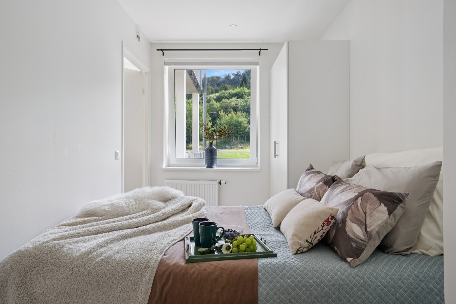 Tidligere planløsning for soverom og kontor før på 8,5 m². Galleribilde