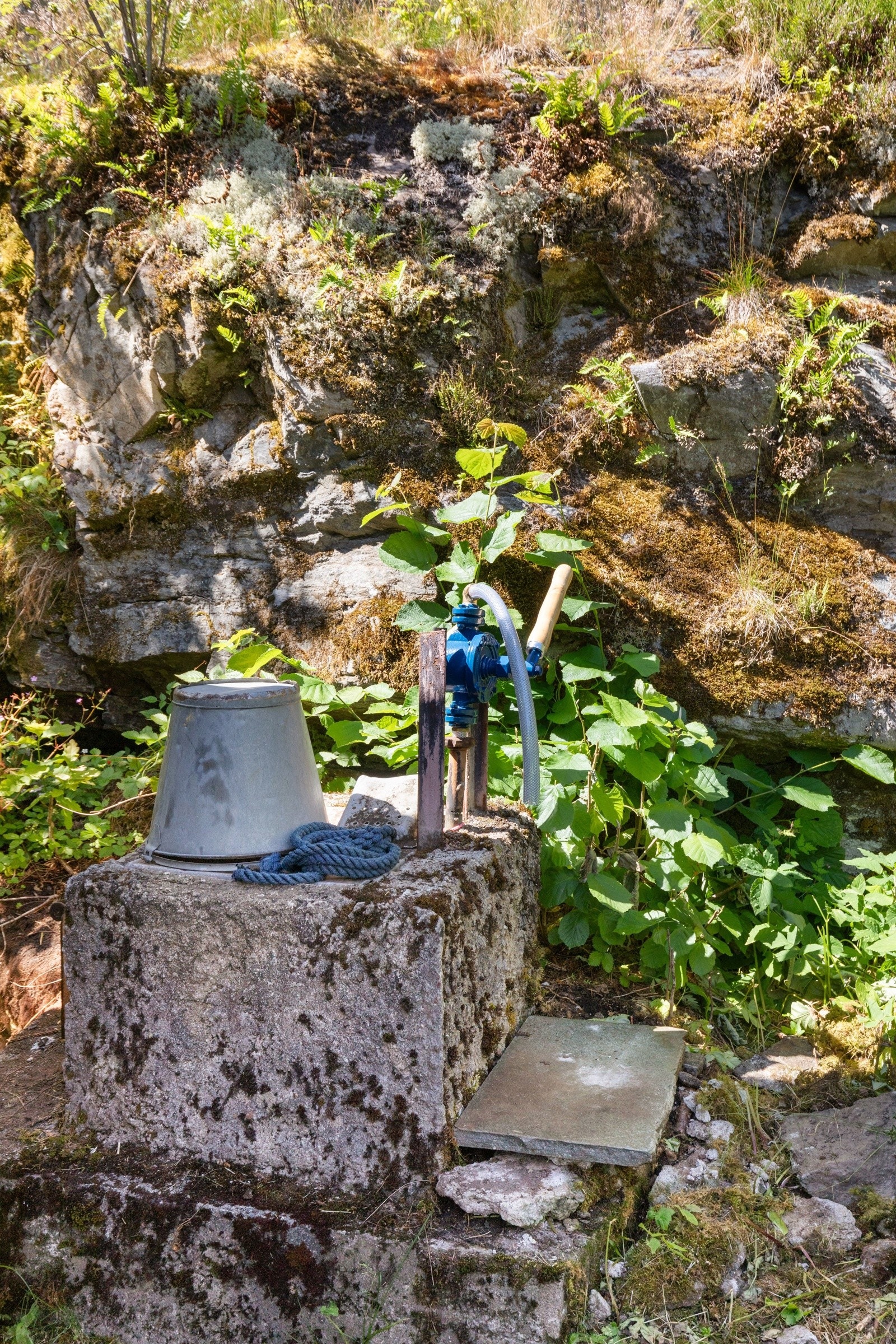 På eiendommen er det en helt ny brønnpumpe. Galleribilde