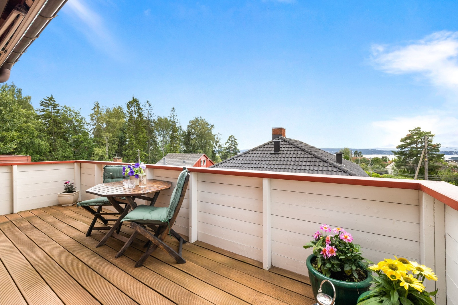 Solrik, vestvendt balkong på ca. 11 kvm Galleribilde