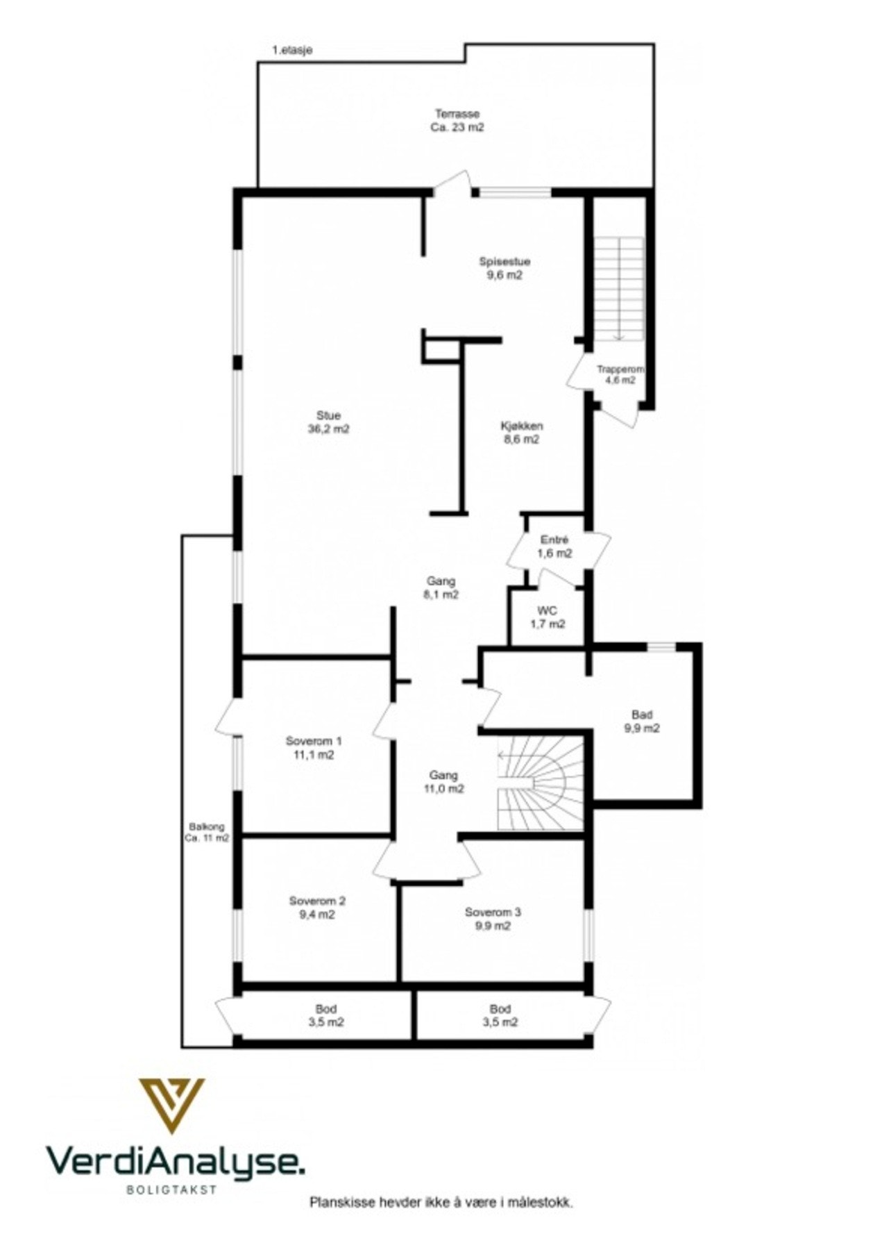 Planskisse. Galleribilde