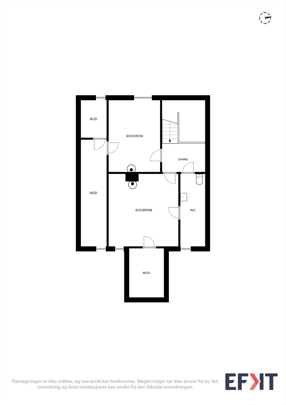 Plantegning 2. etasje Galleribilde