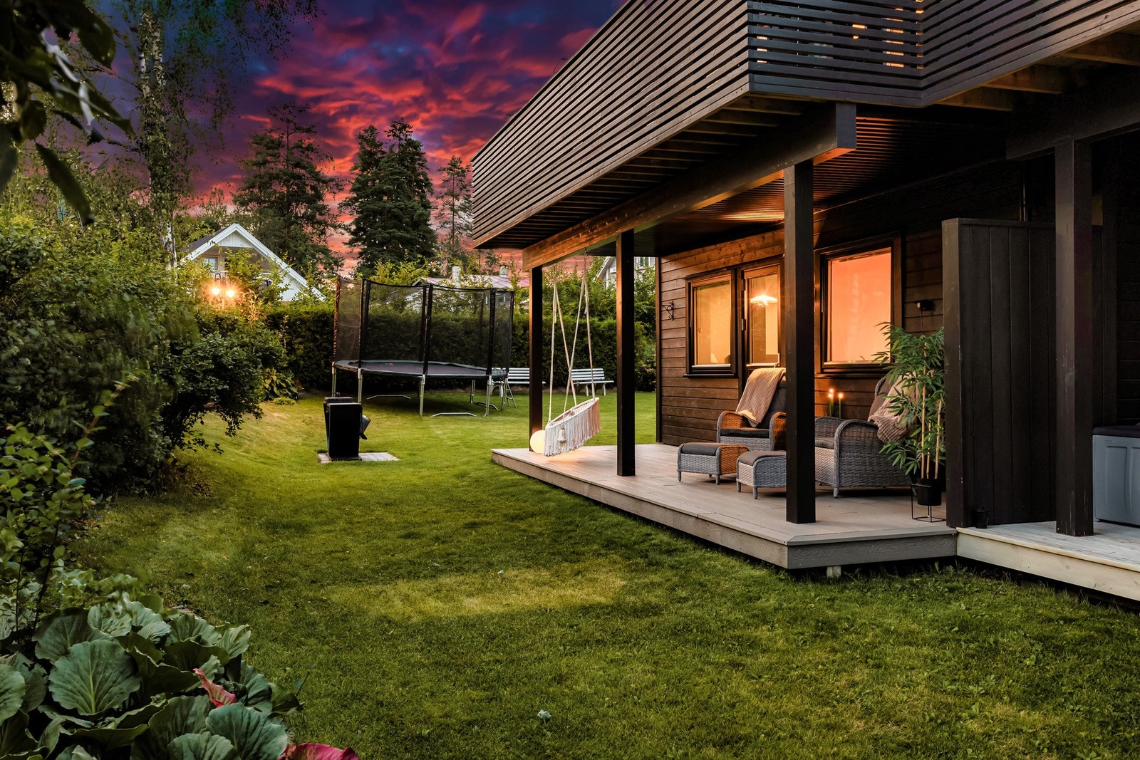 Enderekkehus med vestvendt retning. Galleribilde