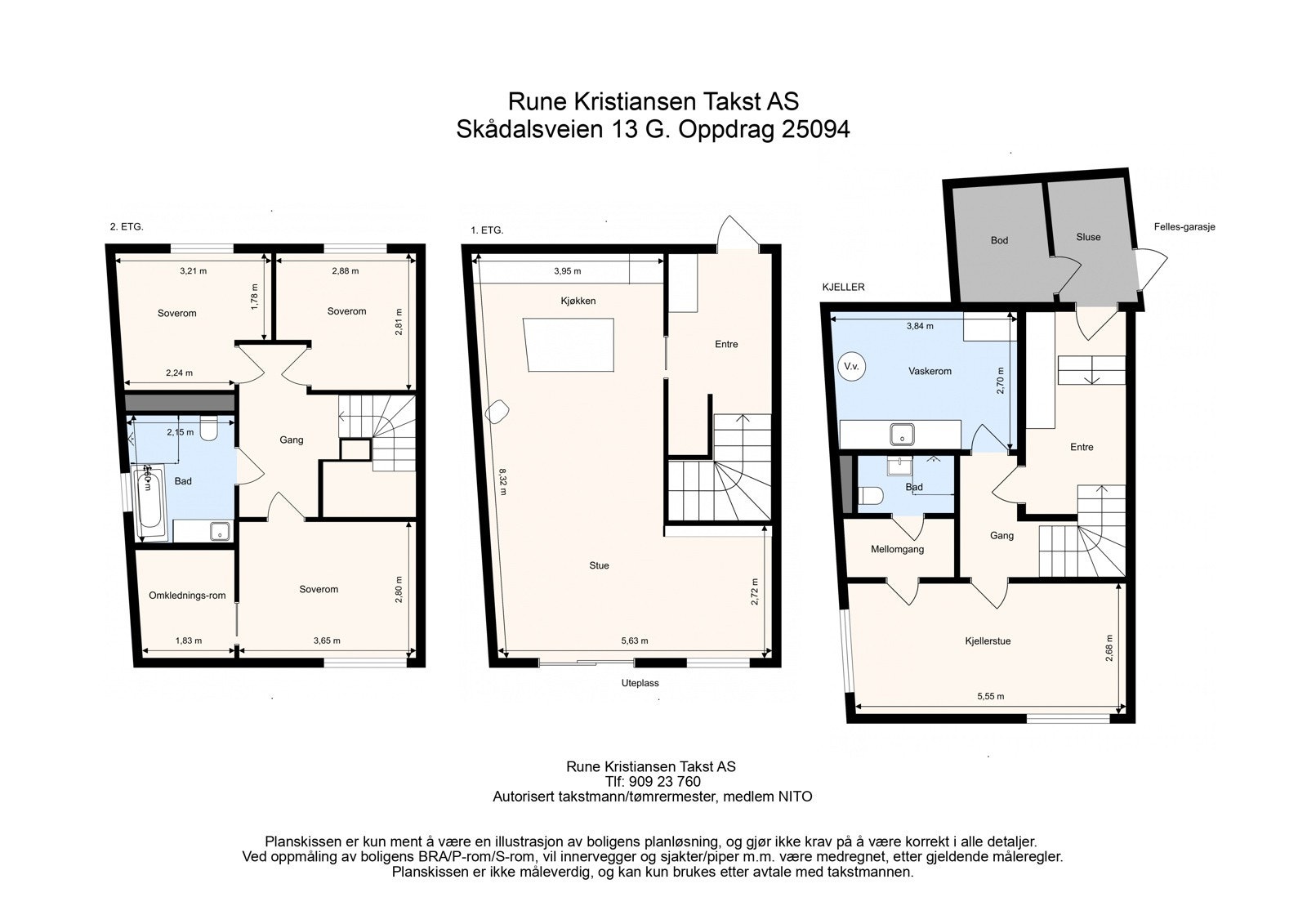 Plantegning over boligen Galleribilde